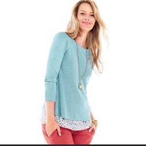 CAbi #5133 Blue Sky Swing Sweater.